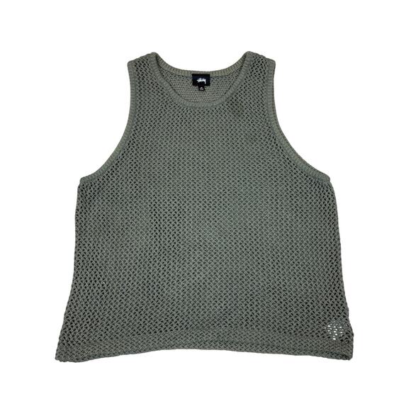 Stussy O'dyed Mesh Tank Men's Medium Knit Rare Summer - Picture 1 of 11
